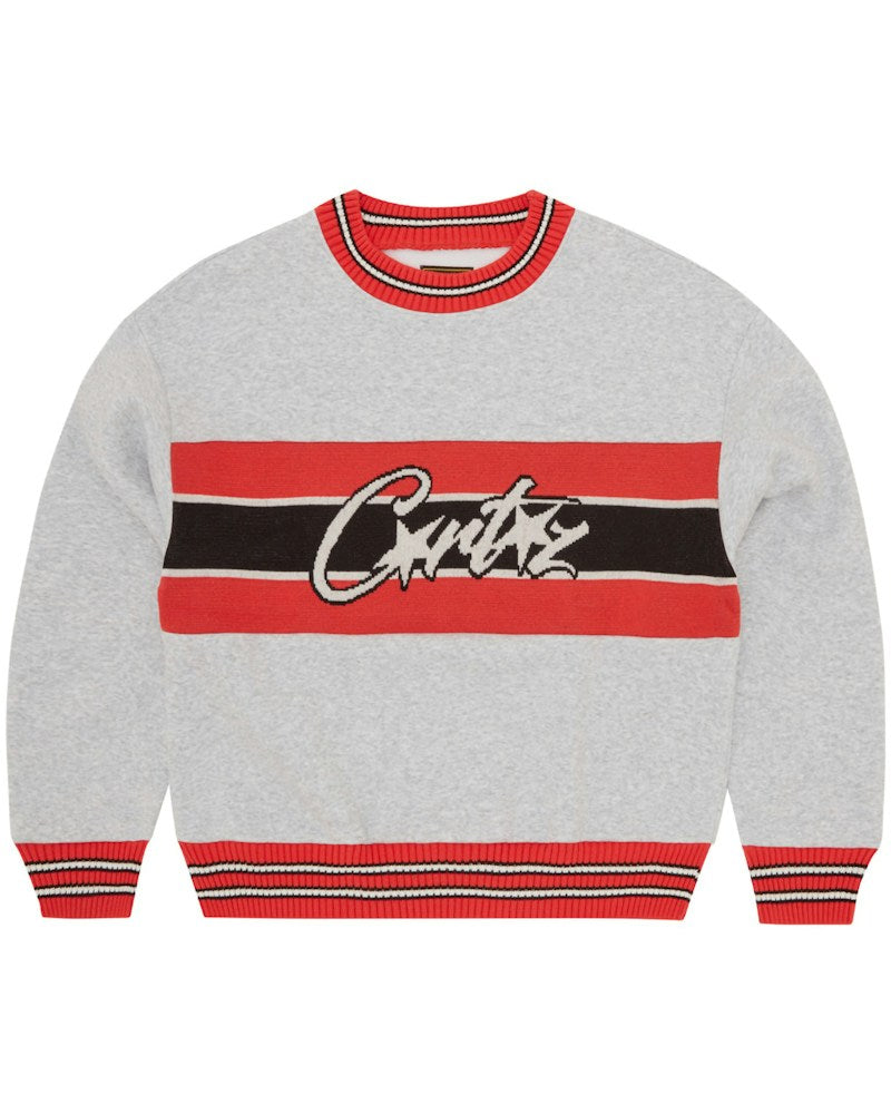 Corteiz Uni Crew Sweater - Heather Grey