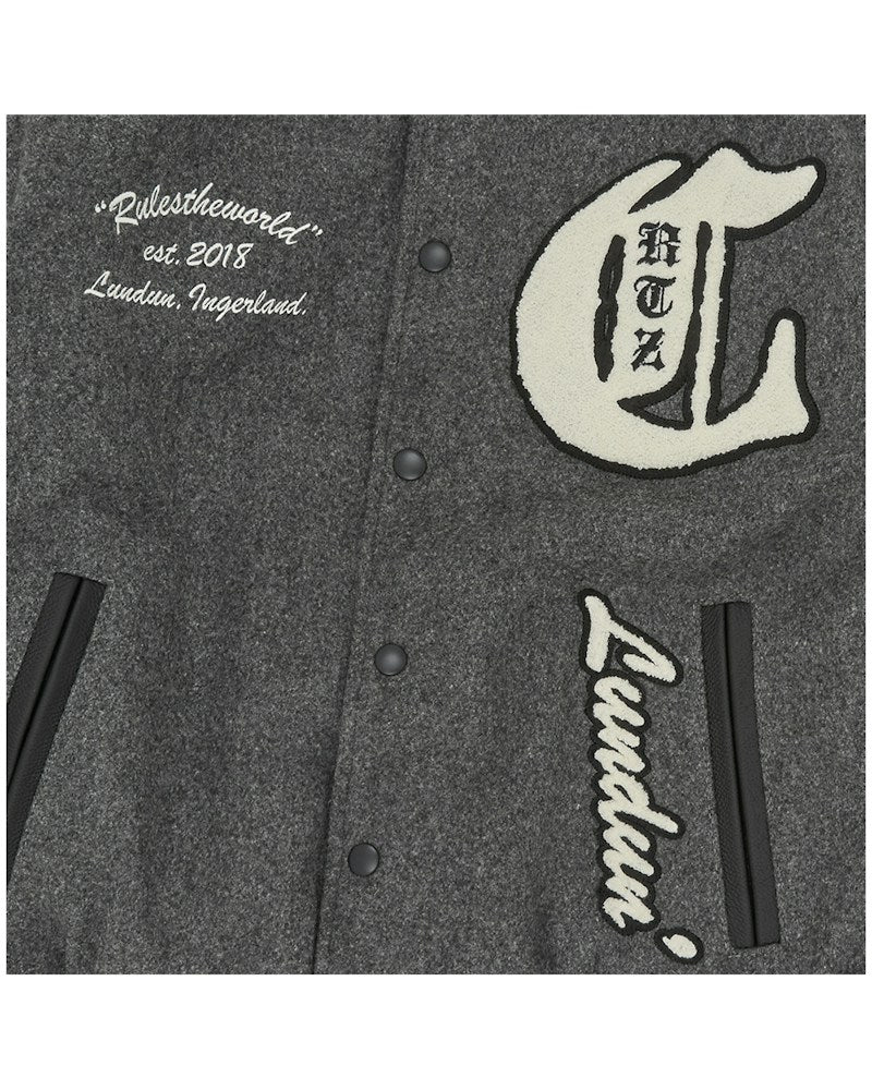 Corteiz Us Vs Dem Varsity Jacket - Grey