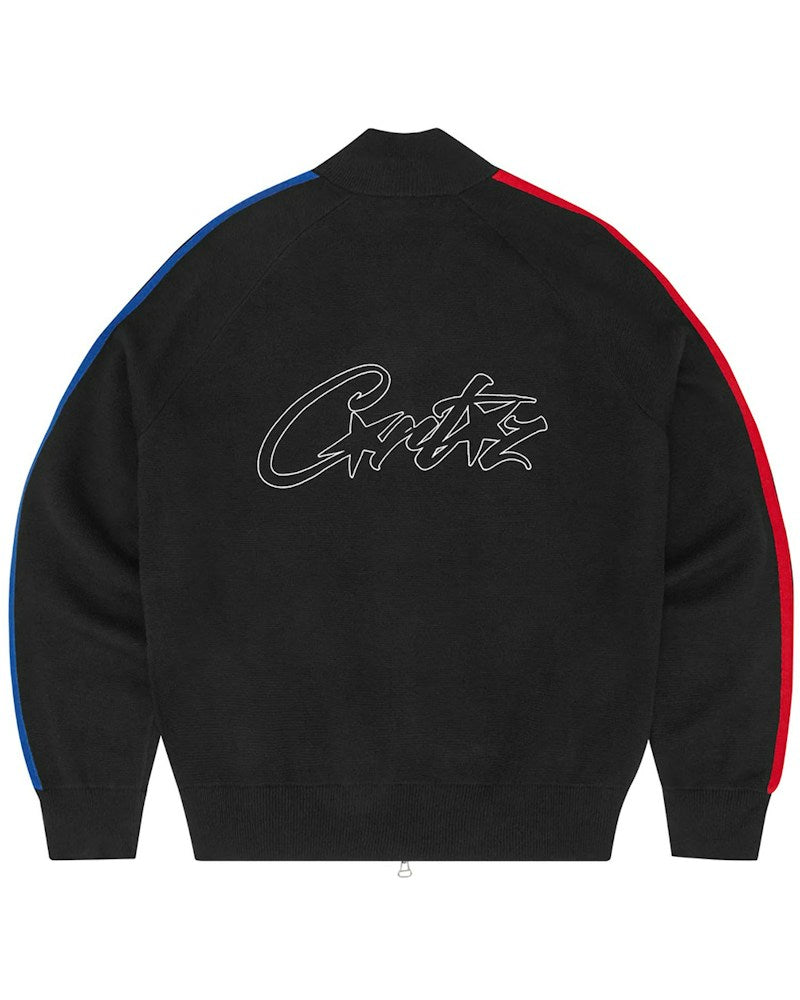 Corteiz VVS Knit-Zip - Black/Red/Blue