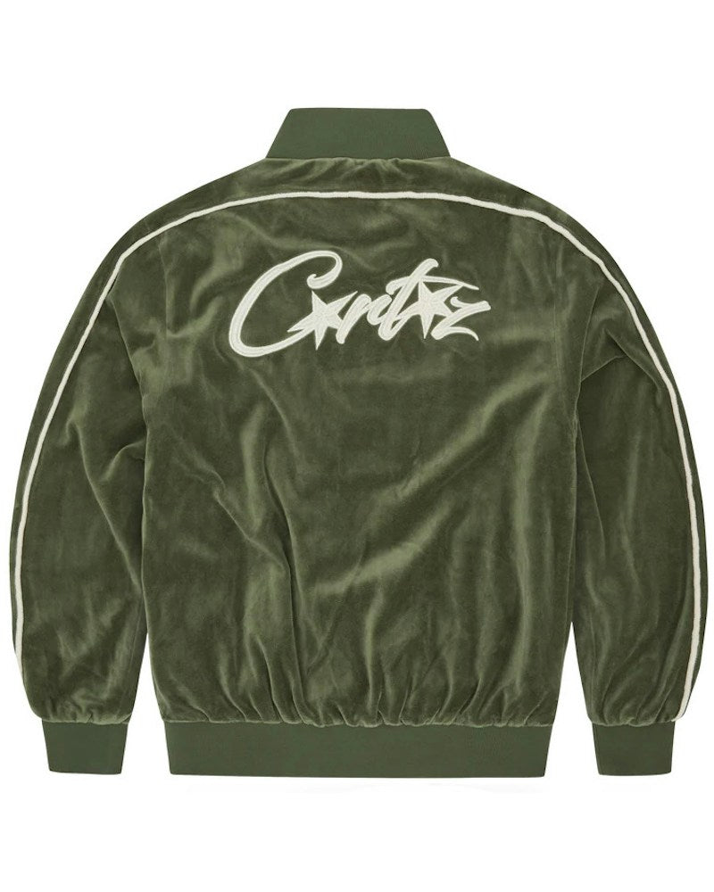 Corteiz VVS Velour Jacket - Green