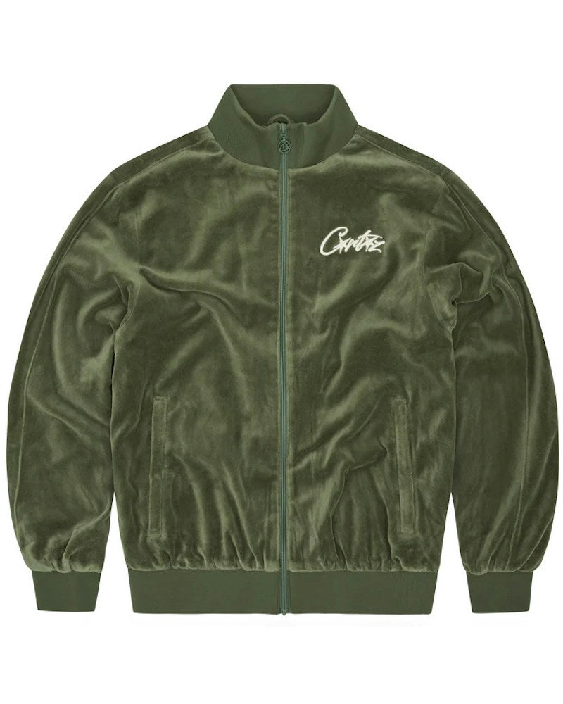 Corteiz VVS Velour Jacket - Green