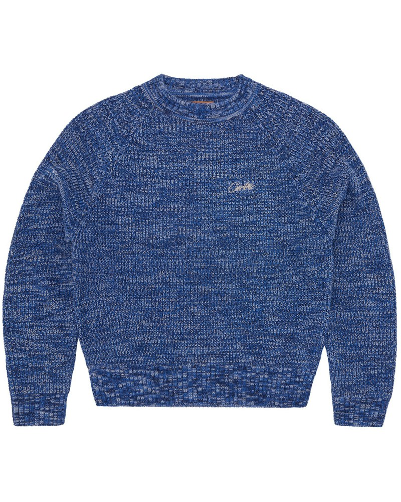 Corteiz VVS Yarn Sweater - Blue