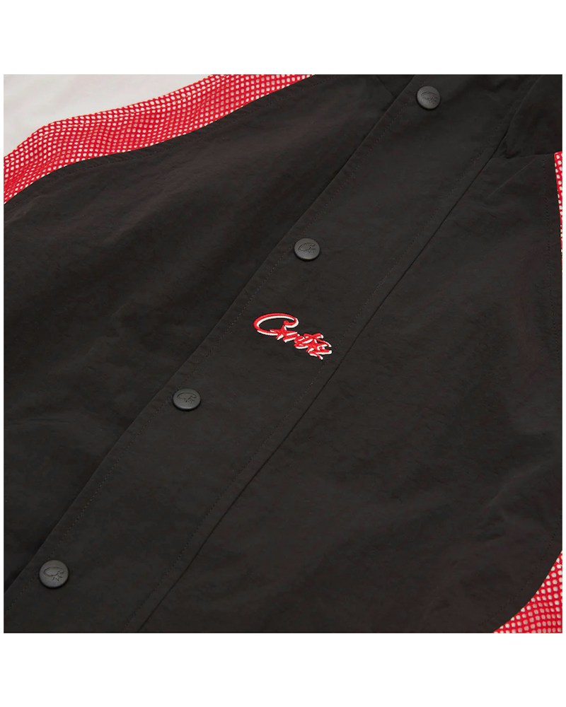 Corteiz Vertigo Shuku Jacket - Black/Red