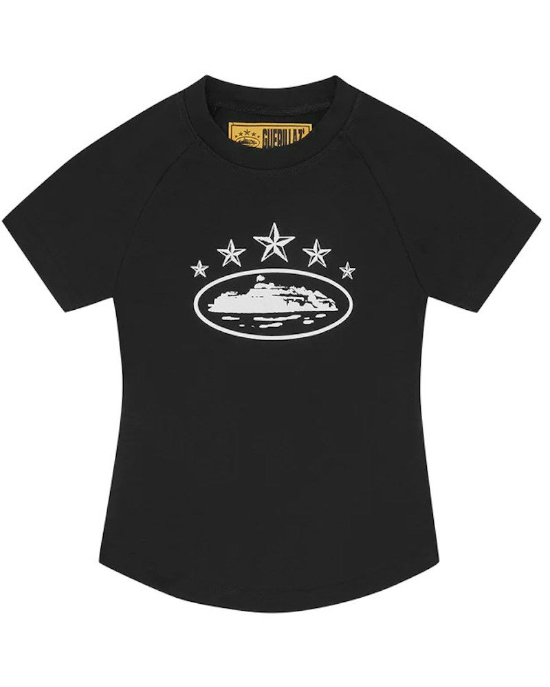 Corteiz Women's 5 Starz Baby Top - Black