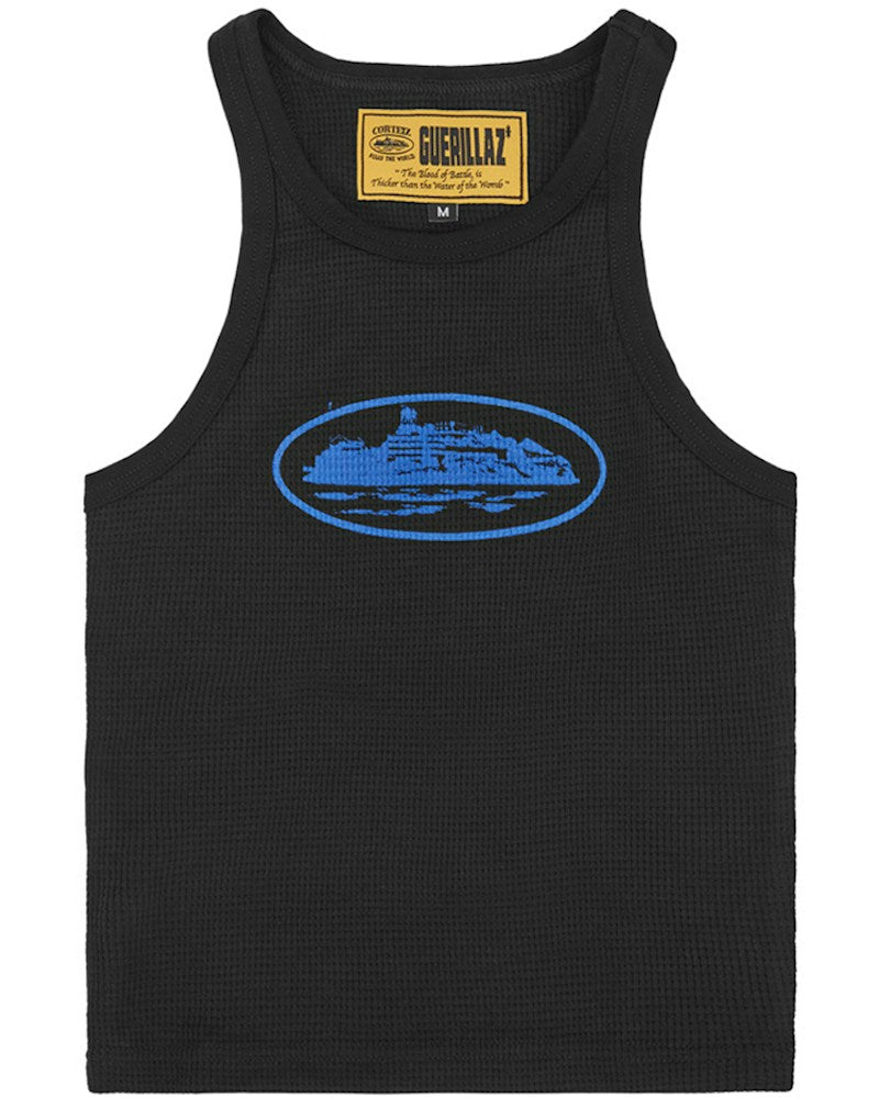 Corteiz Women's Alcatraz Tank Top - Black/Blue