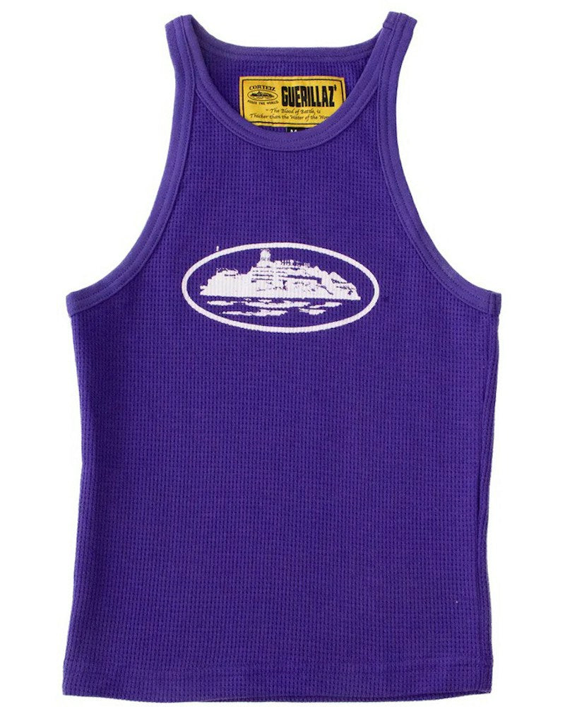 Corteiz Women's Alcatraz Tank Top - Purple/White
