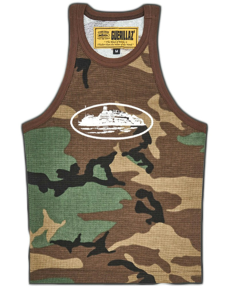 Corteiz Women's Alcatraz Tank Top - Woodland Camo