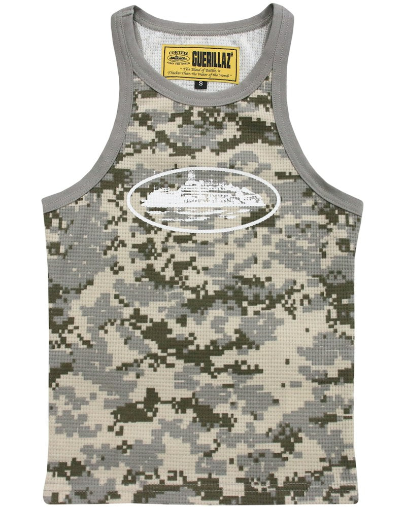 Corteiz Womens Guerillaz Tank Top - Digi Camo