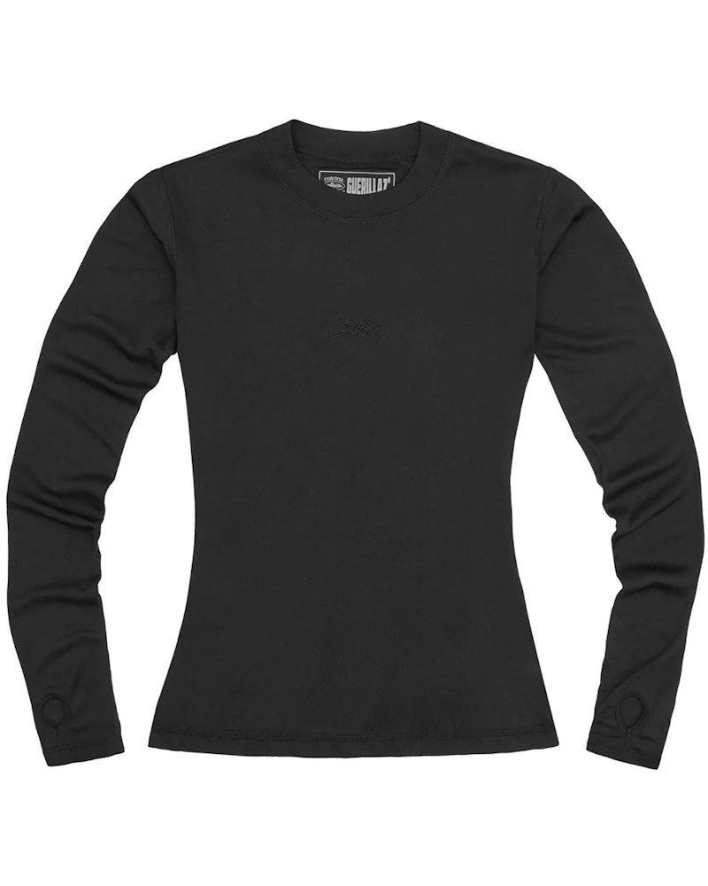 Corteiz Women's Mesh Longsleeve - Triple Black