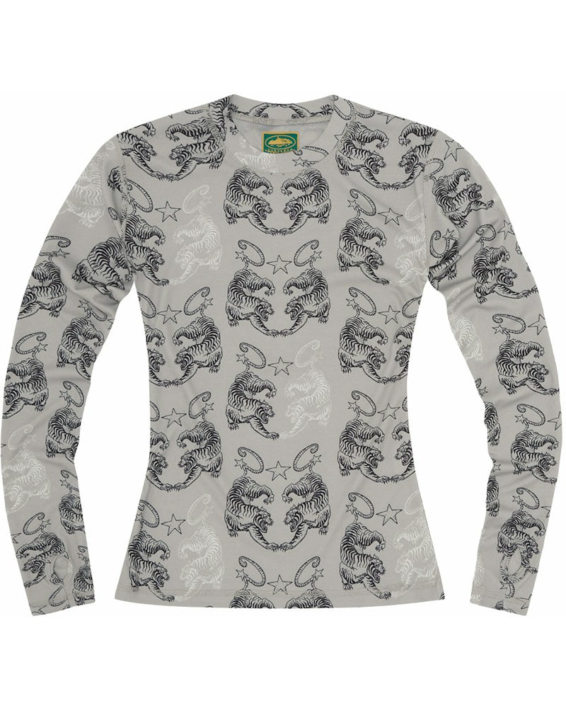 Corteiz Womens Tiger Mesh Longsleeve - Grey