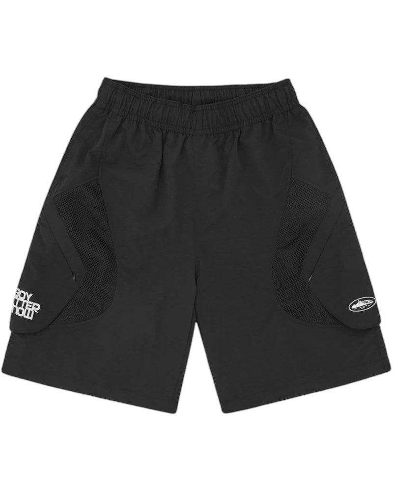 Corteiz x BBK Nylon Panel Short - Black