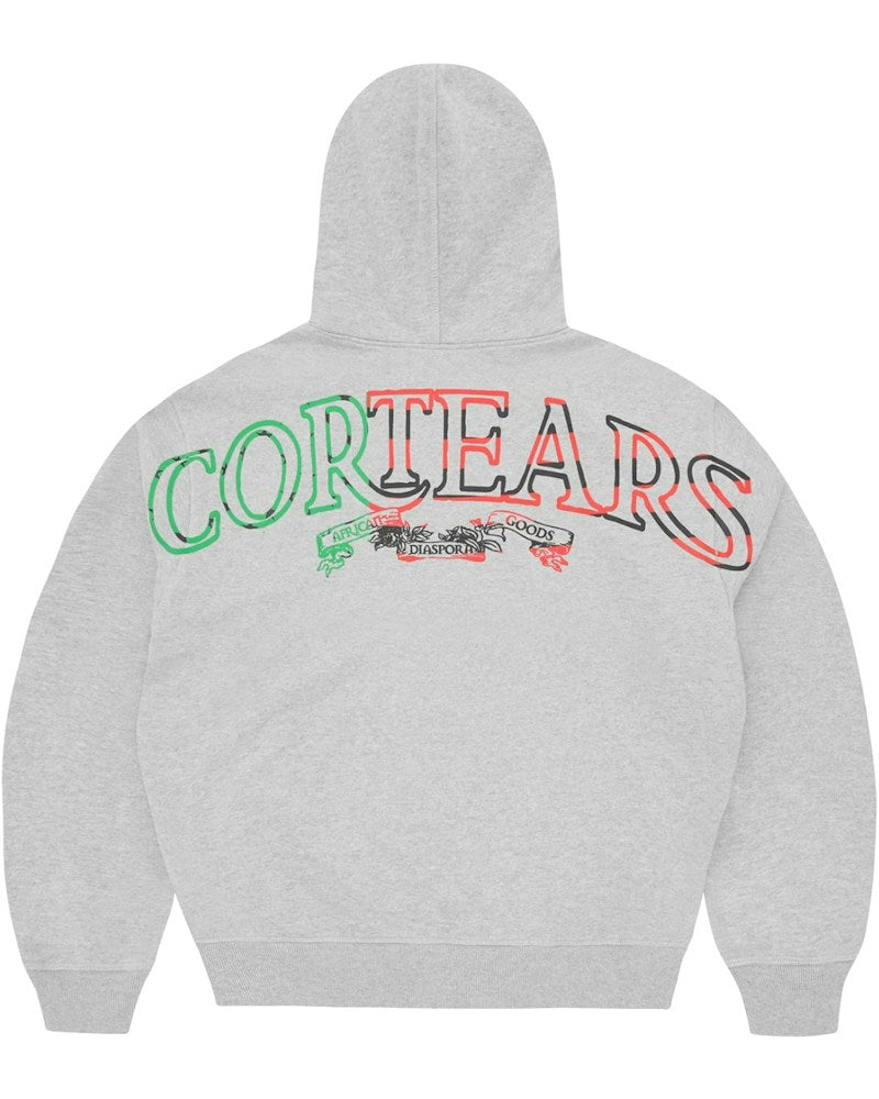 Corteiz x Denim Tears Cortears Royale Zip Hoodie - Heather Grey