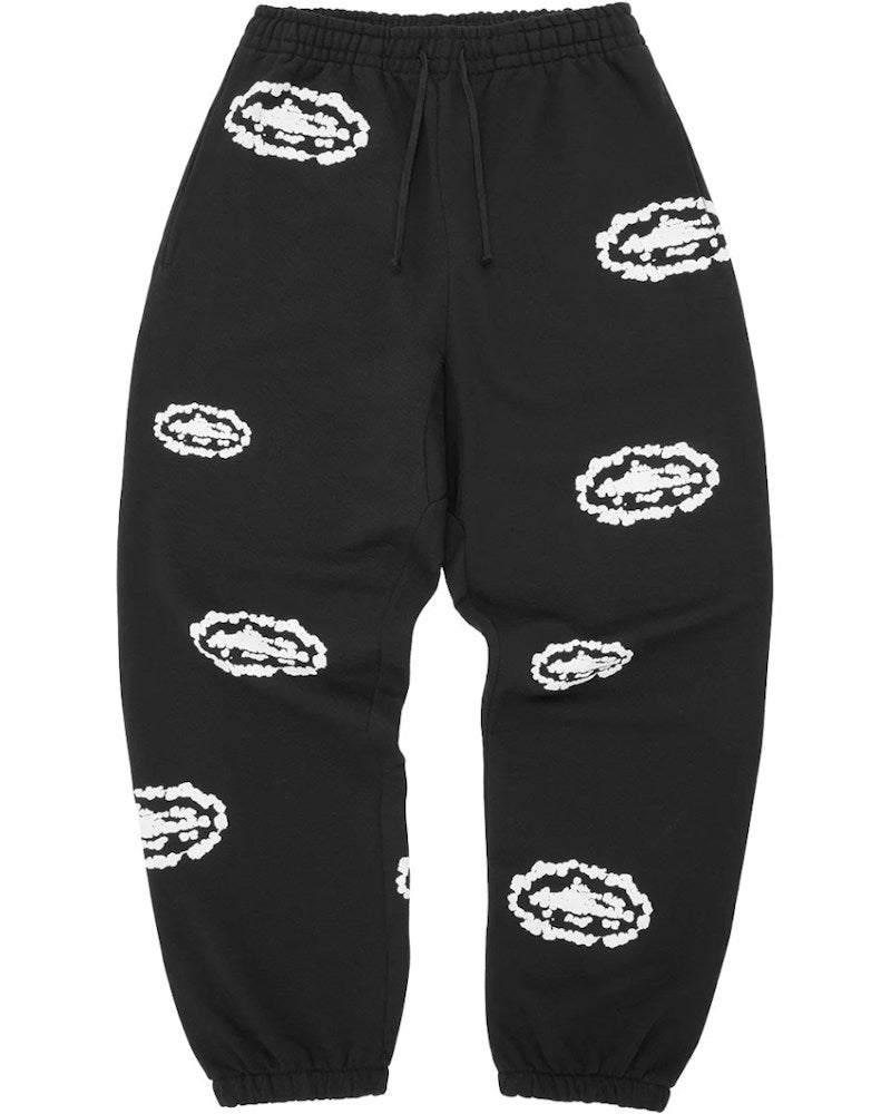 Corteiz x Denim Tears Island Wreath Sweatpant - Black