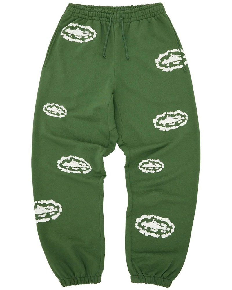 Corteiz x Denim Tears Island Wreath Sweatpant - Green