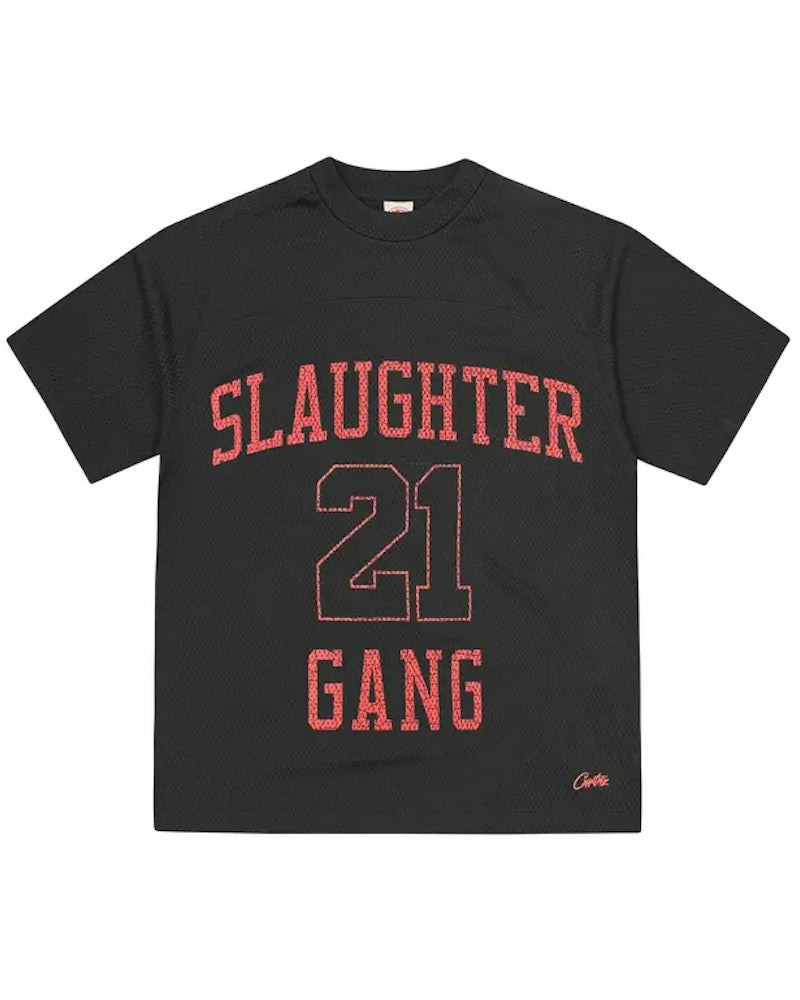 Corteiz x Slaughter Gang 21 Savage Mesh T-shirt - Black