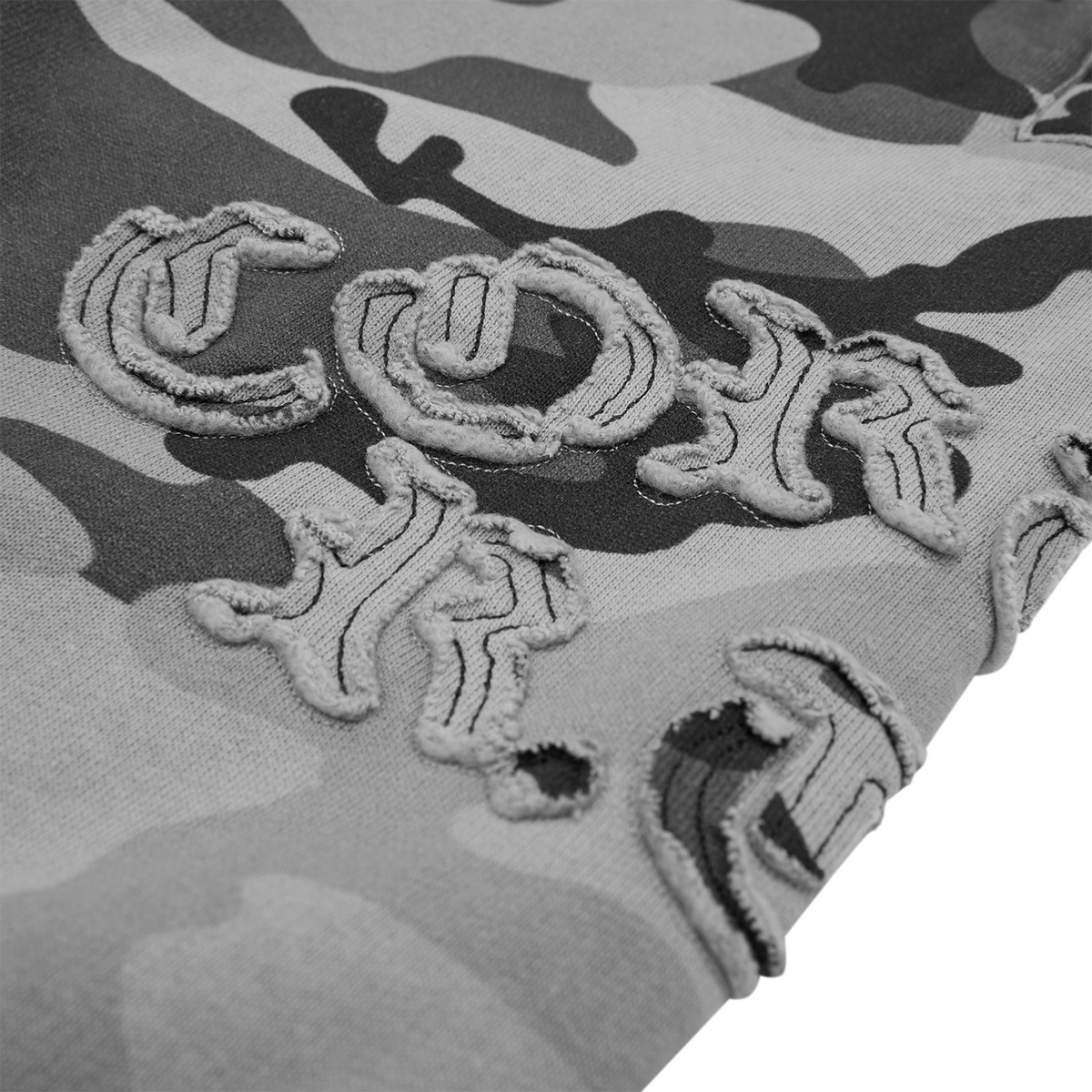 Corteiz Diplomatic Open Hem Sweatpant - Washed Camo
