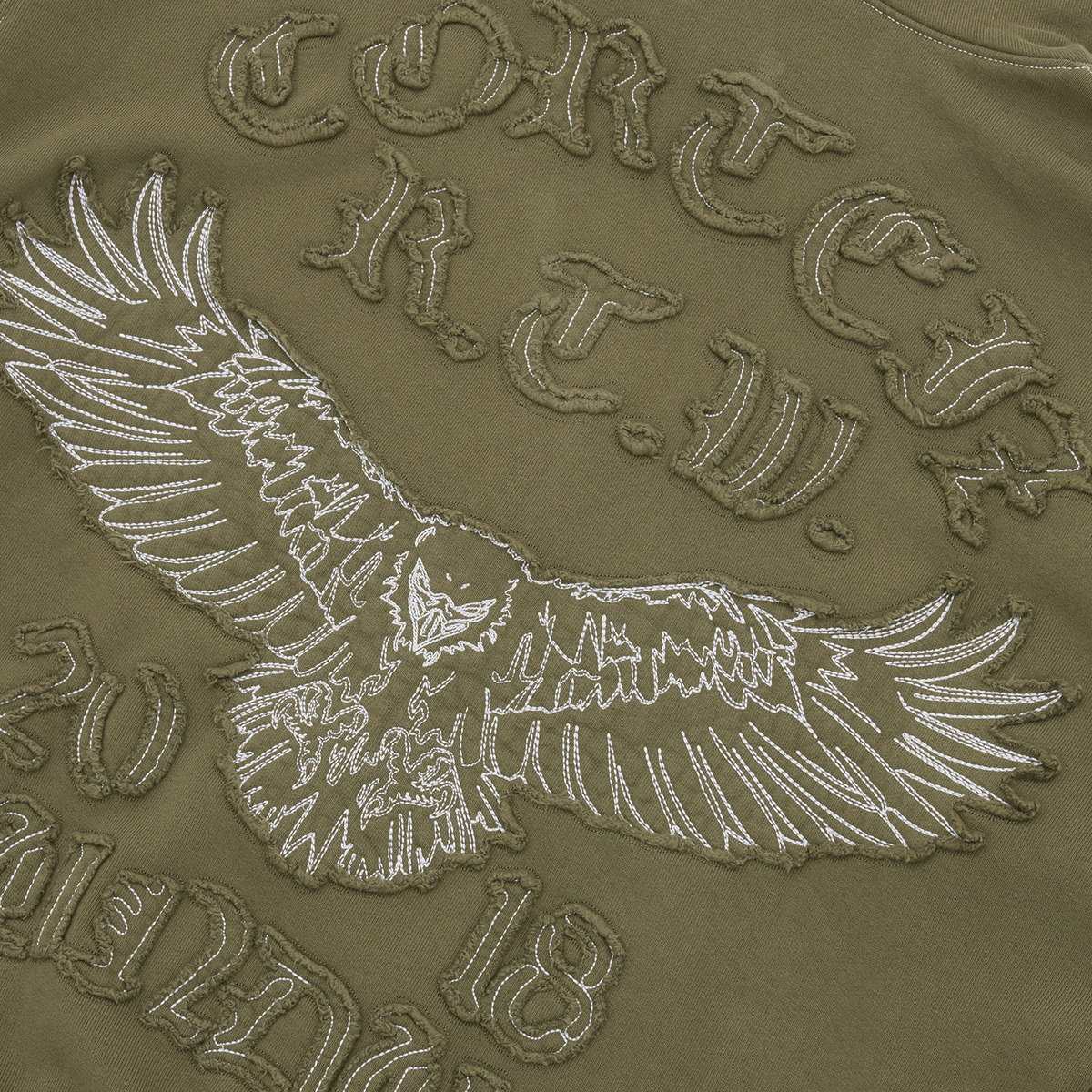 Corteiz Diplomatic Zip Hoodie - Olive
