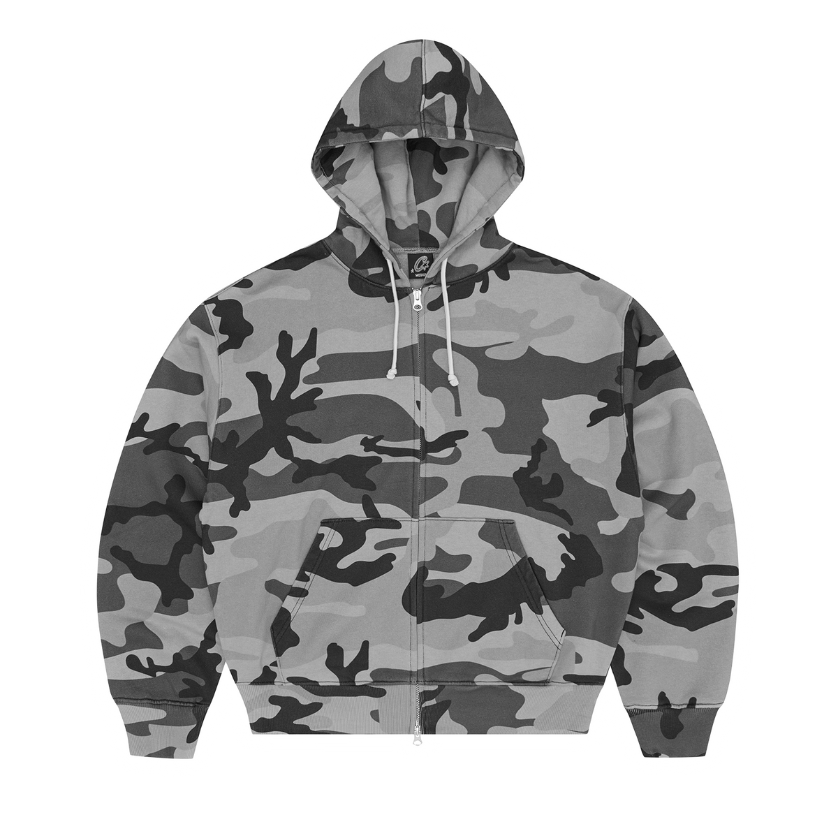 Corteiz Diplomatic Zip Hoodie - Washed Camo
