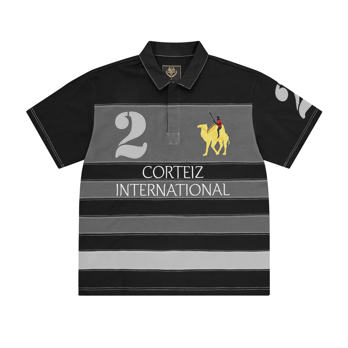 Corteiz Dubai Polo Shirt - Black/Grey