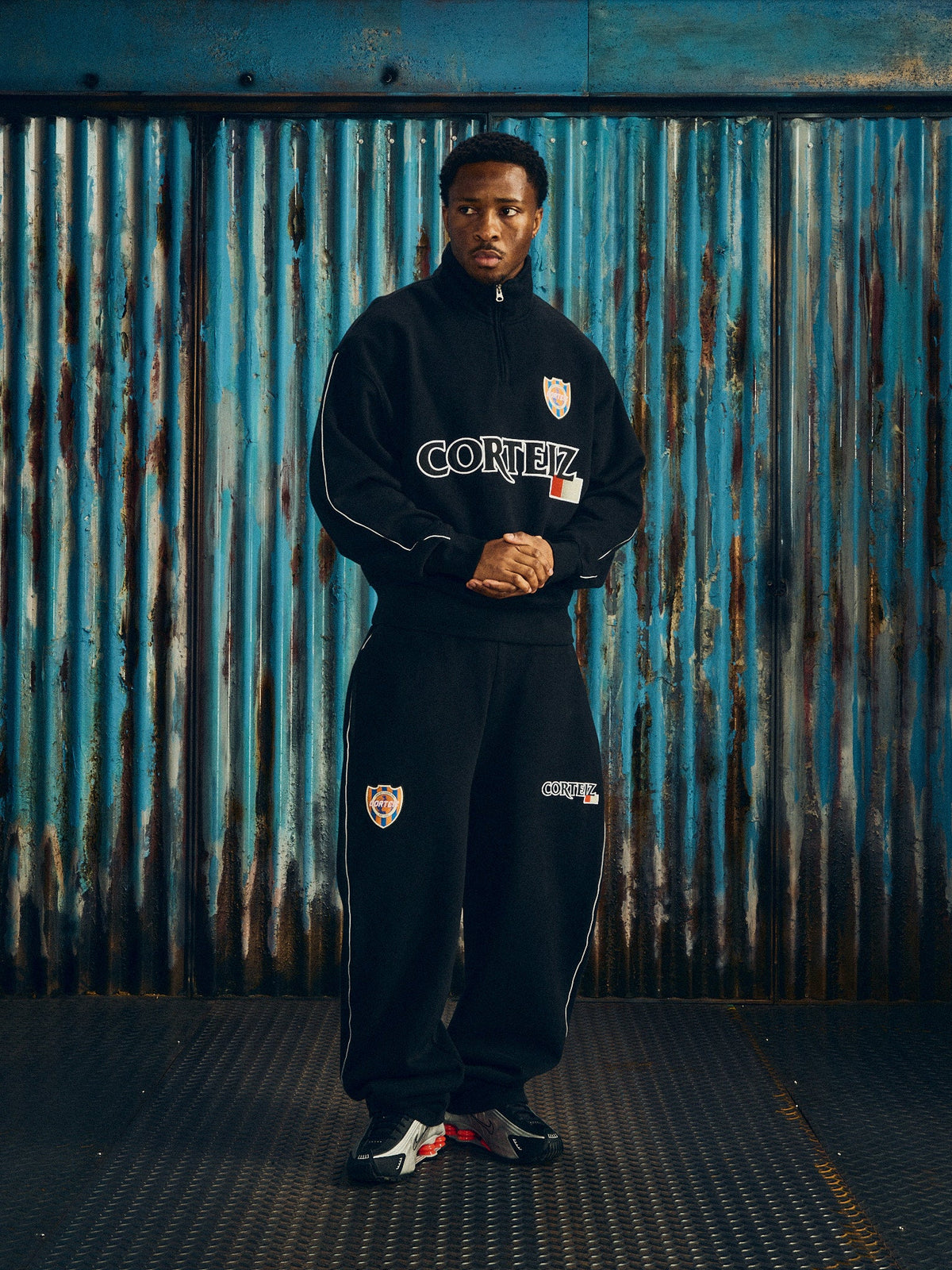 Corteiz Giapponese Open Hem Sweatpant - Black