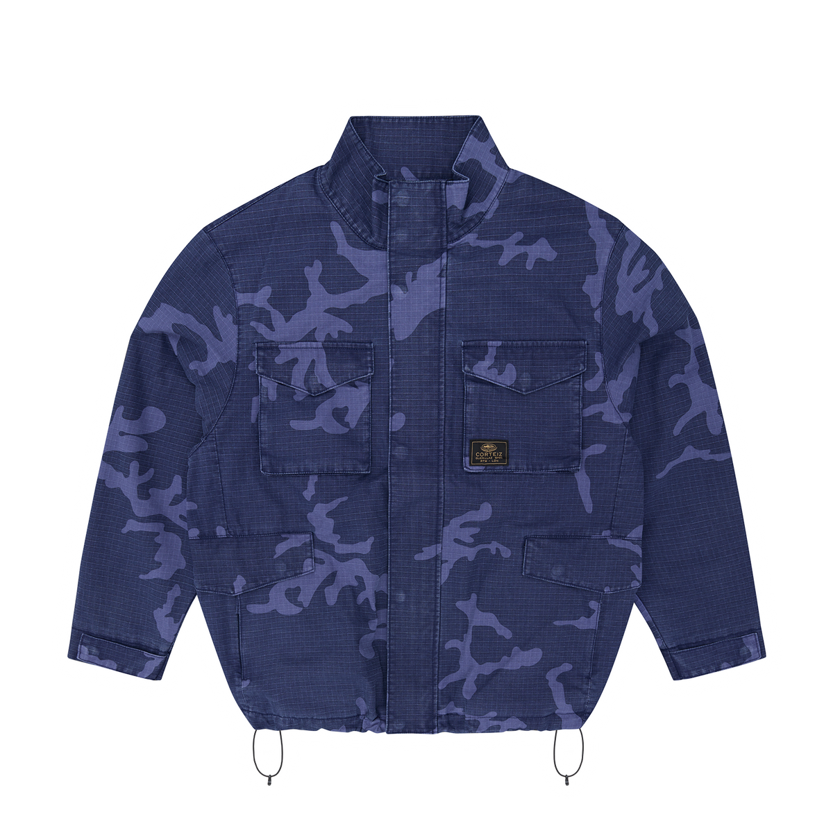 Corteiz Guerillaz Field Jacket - Indigo Camo