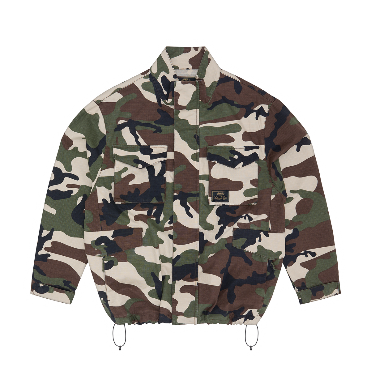 Corteiz Guerillaz Field Jacket - Woodland Camo