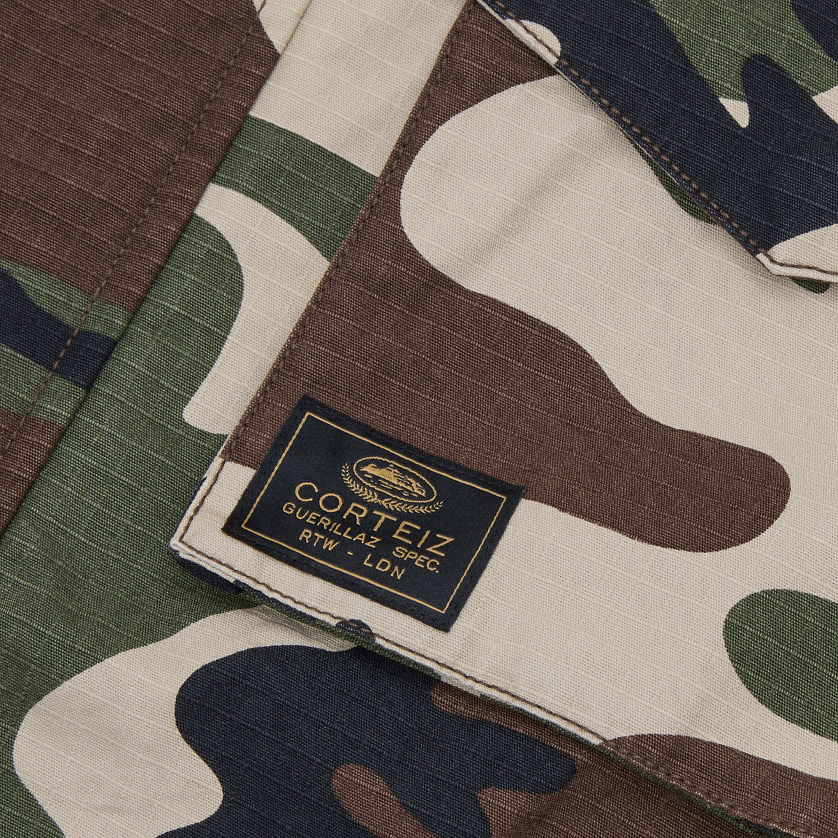 Corteiz Guerillaz Field Jacket - Woodland Camo
