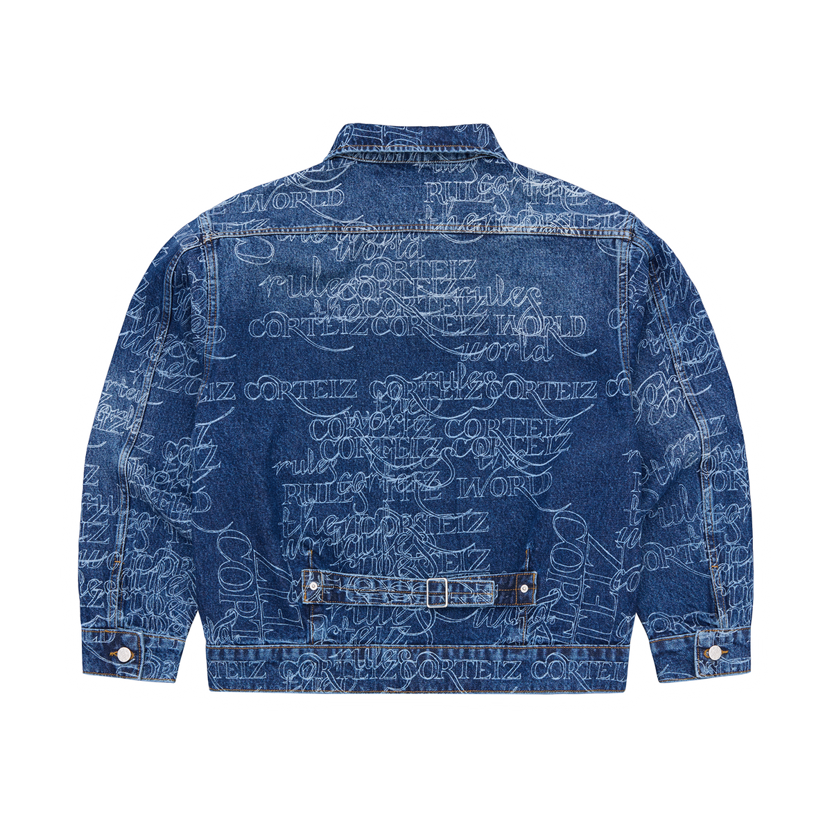 Corteiz Handwritten Denim Jacket - Midwash Indigo