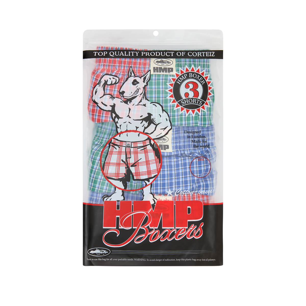 Corteiz HMP Boxer Shorts (3 Pack) - Multi