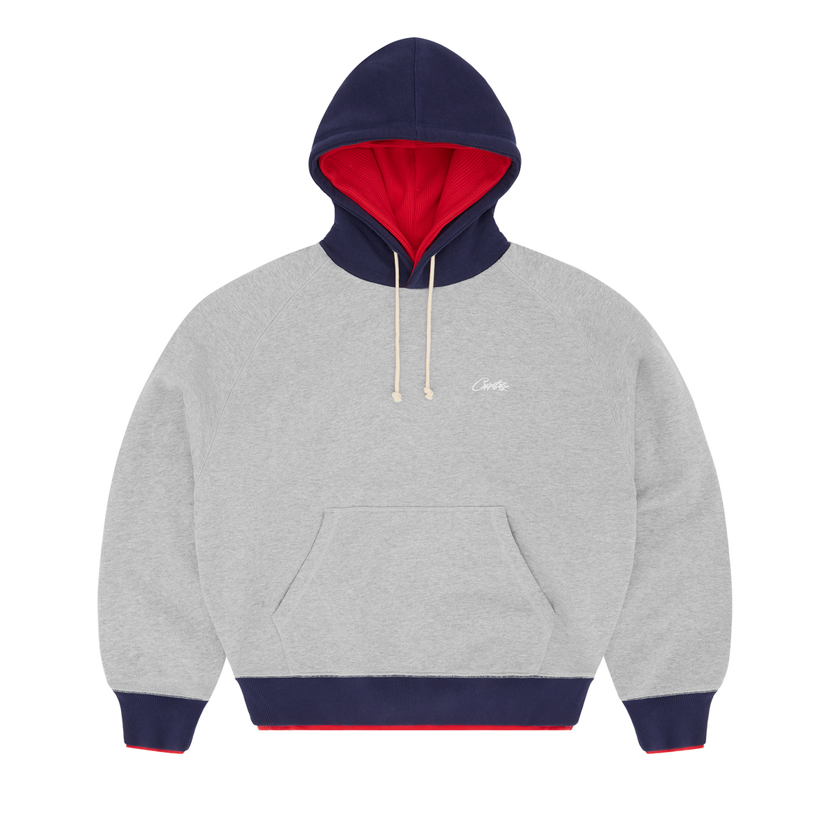 Corteiz HMP Double Up Hoodie - Heather Grey