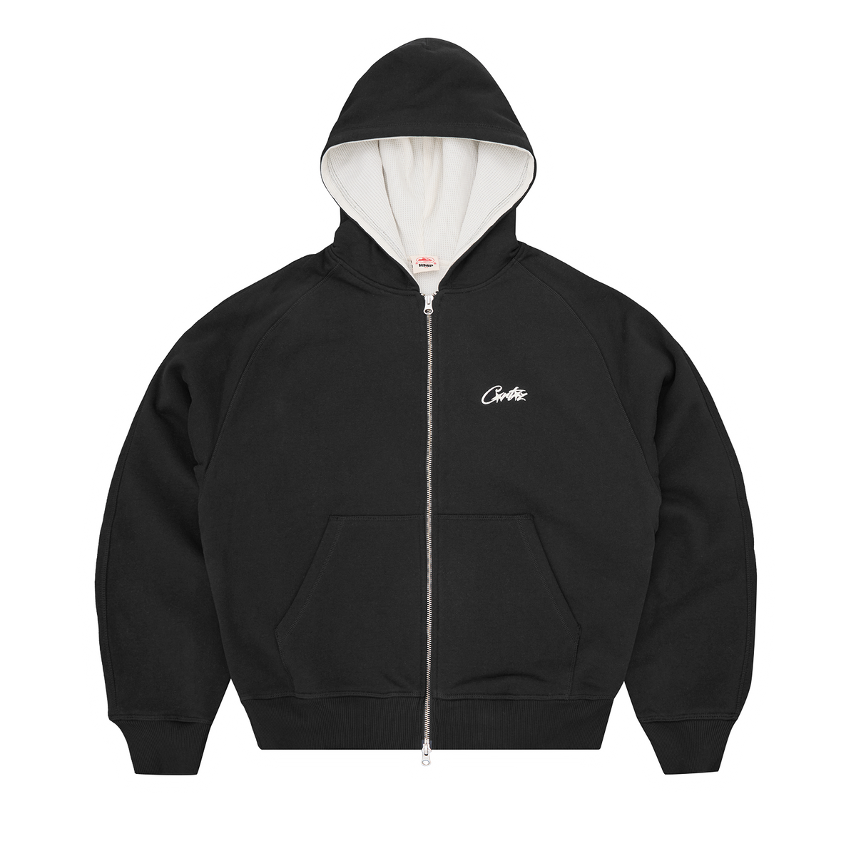 Corteiz HMP Thermal Zip Hoodie - Black