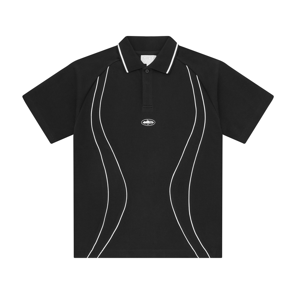 Corteiz Island Pique Polo Shirt - Black