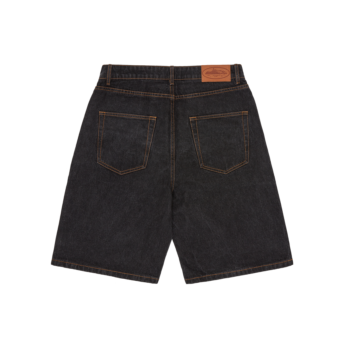 Corteiz Island Denim Short - Washed Black