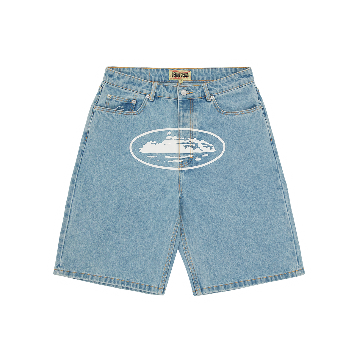 Corteiz Island Denim Short - Stonewash