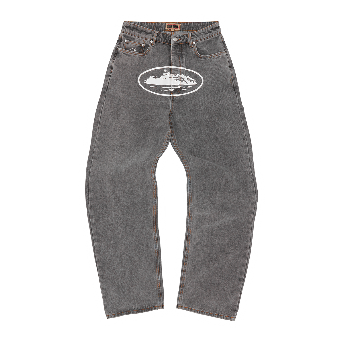 Corteiz Island Baggy Jeans - Light Grey