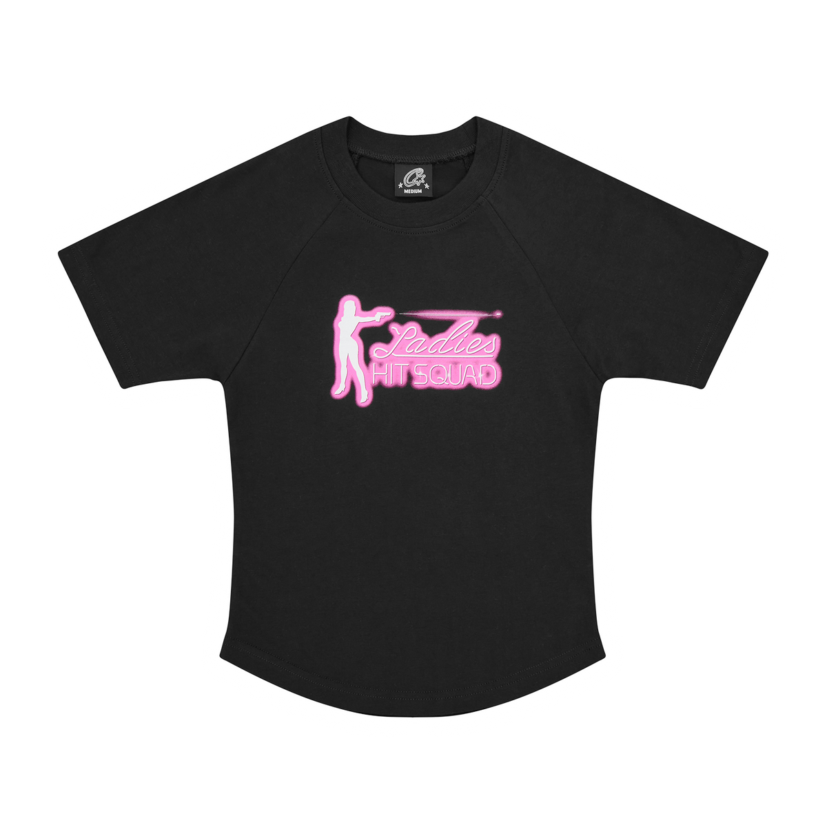 Corteiz Ladies Hit Squad Baby Tee - Black