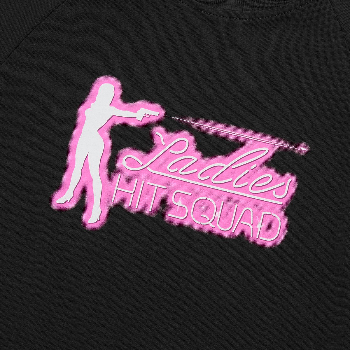 Corteiz Ladies Hit Squad Baby Tee - Black