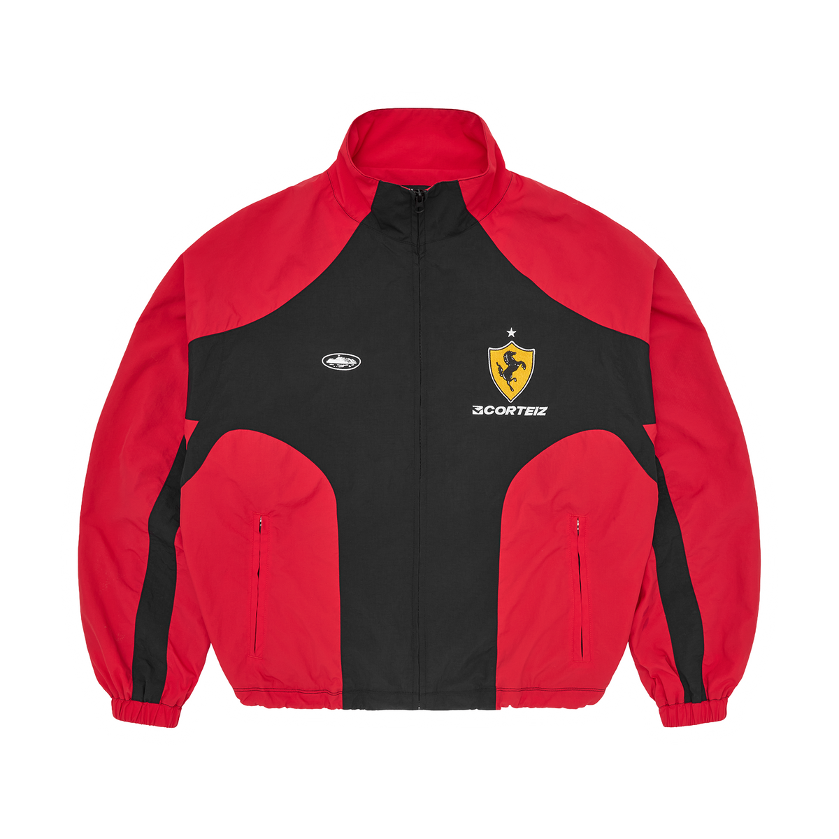 Corteiz Il Mondo Track Jacket - Red/Black