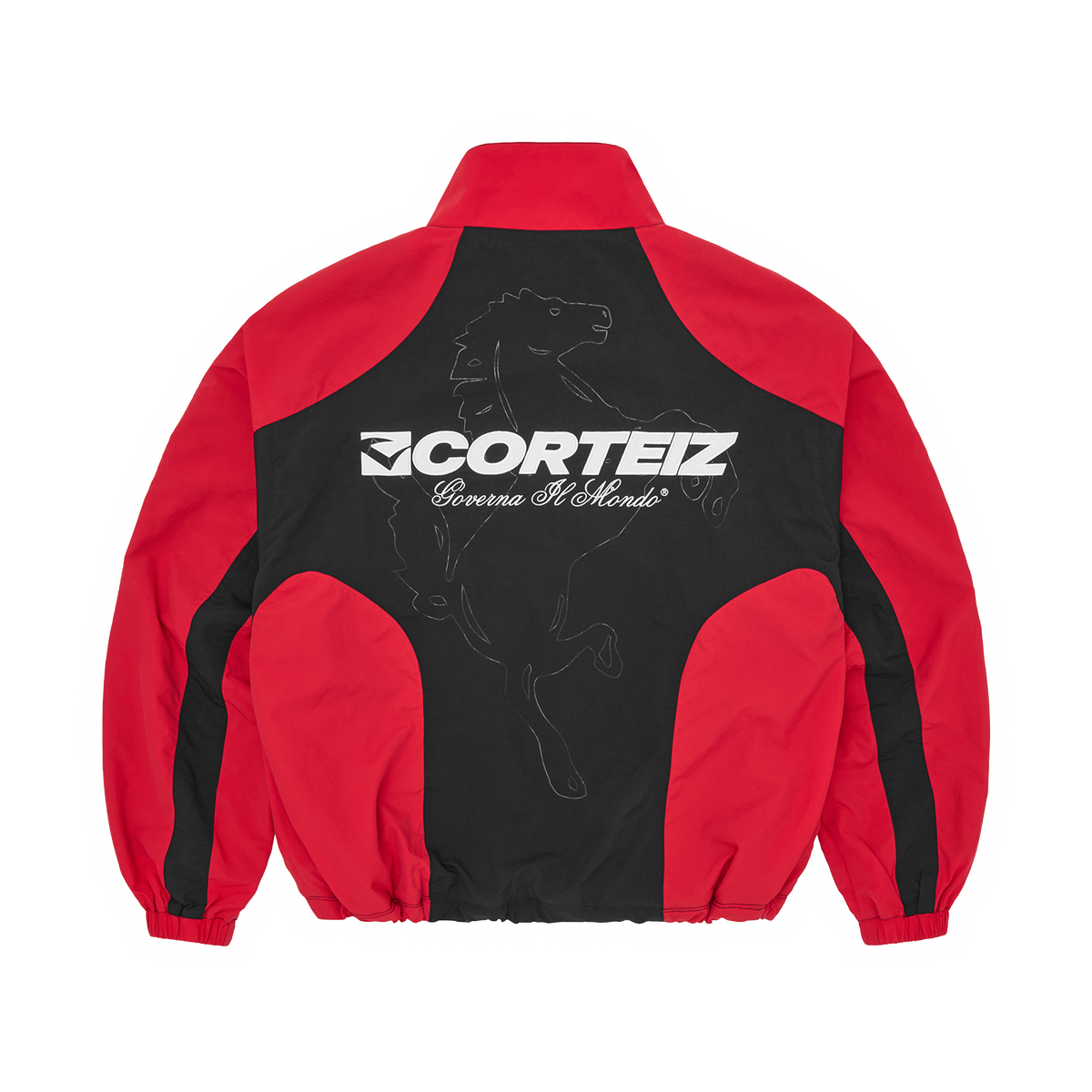 Corteiz Il Mondo Track Jacket - Red/Black