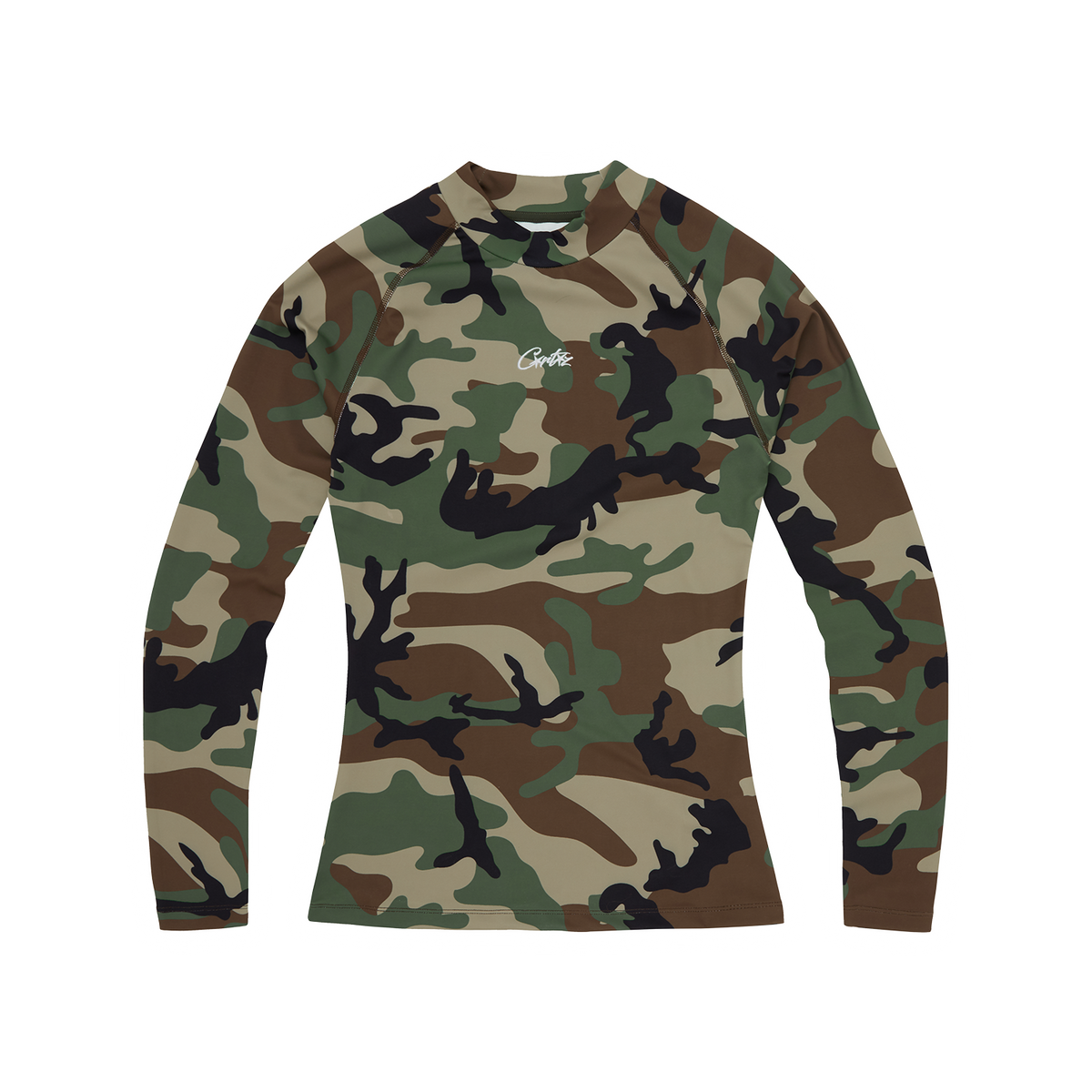 Corteiz Litework Compression Top - Woodland Camo