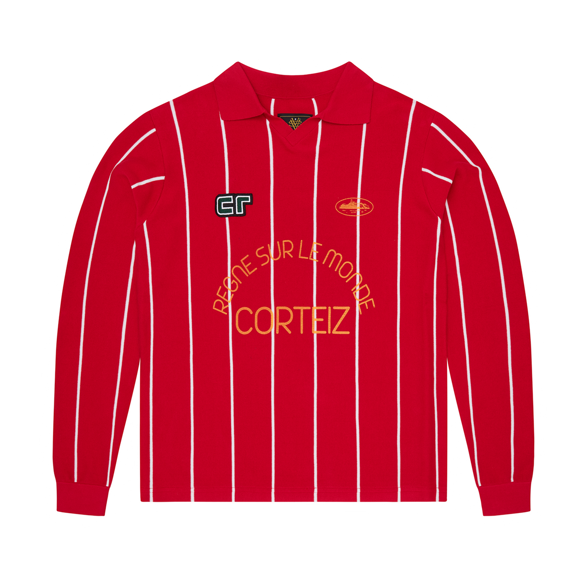 Corteiz Monde Knit L/S Jersey - Red