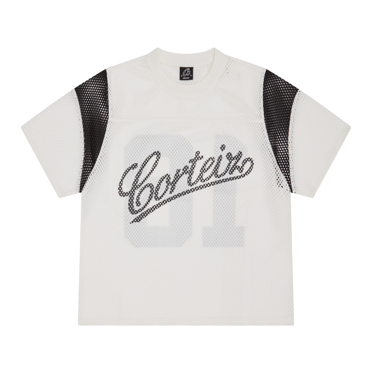 Corteiz Open Mesh Panel Jersey - Cream