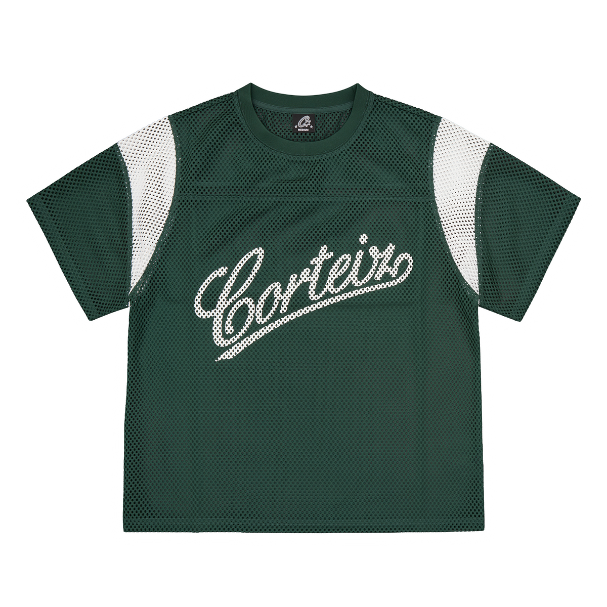 Corteiz Open Mesh Panel Jersey - Forest Green