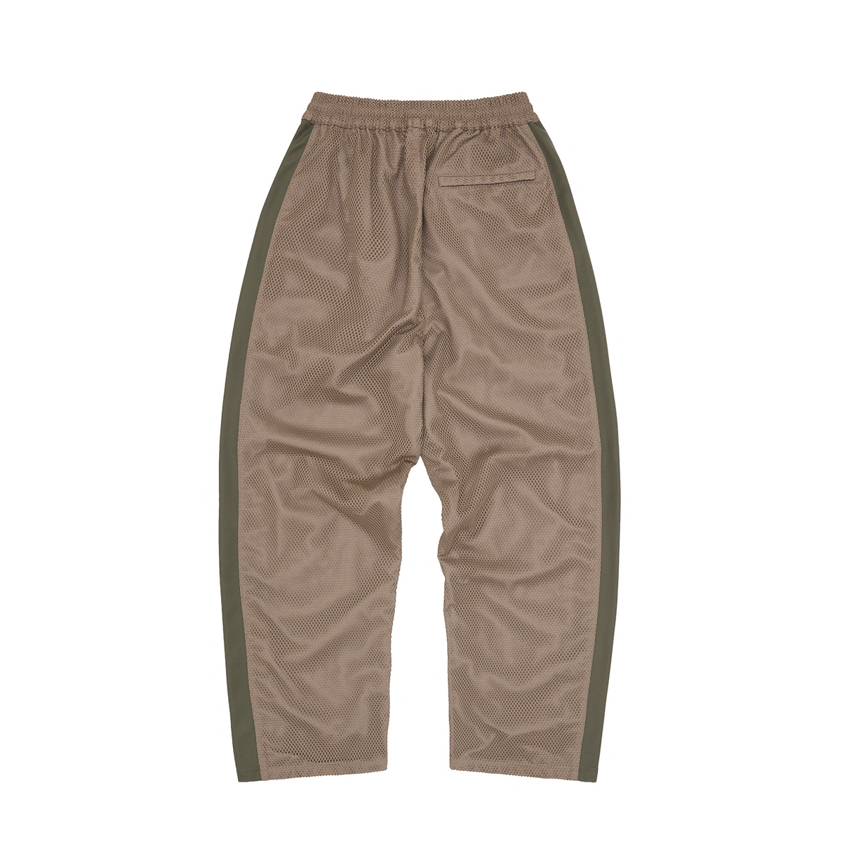 Corteiz Mesh Panel Tricot Track Pant - Tan/Olive