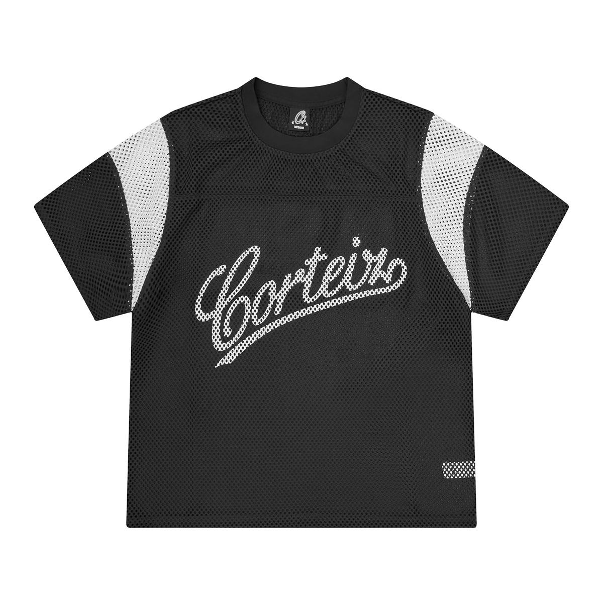 Corteiz Open Mesh Panel Jersey - Black