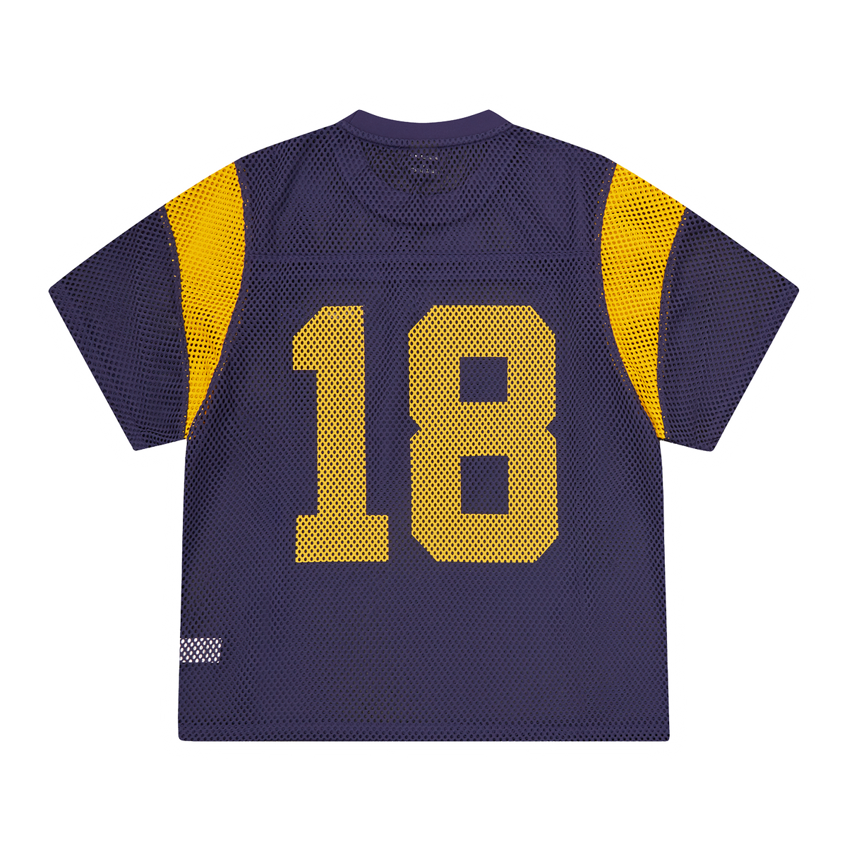 Corteiz Open Mesh Panel Jersey - Navy/Yellow