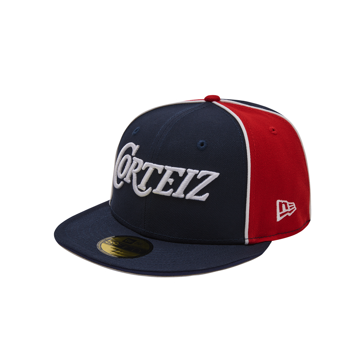 Corteiz Pirate Radio New Era Fitted Cap - Navy/Red
