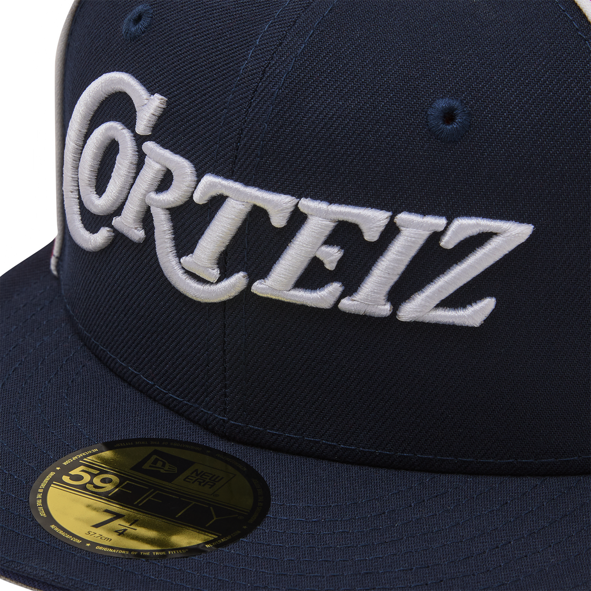 Corteiz Pirate Radio New Era Fitted Cap - Navy/Red