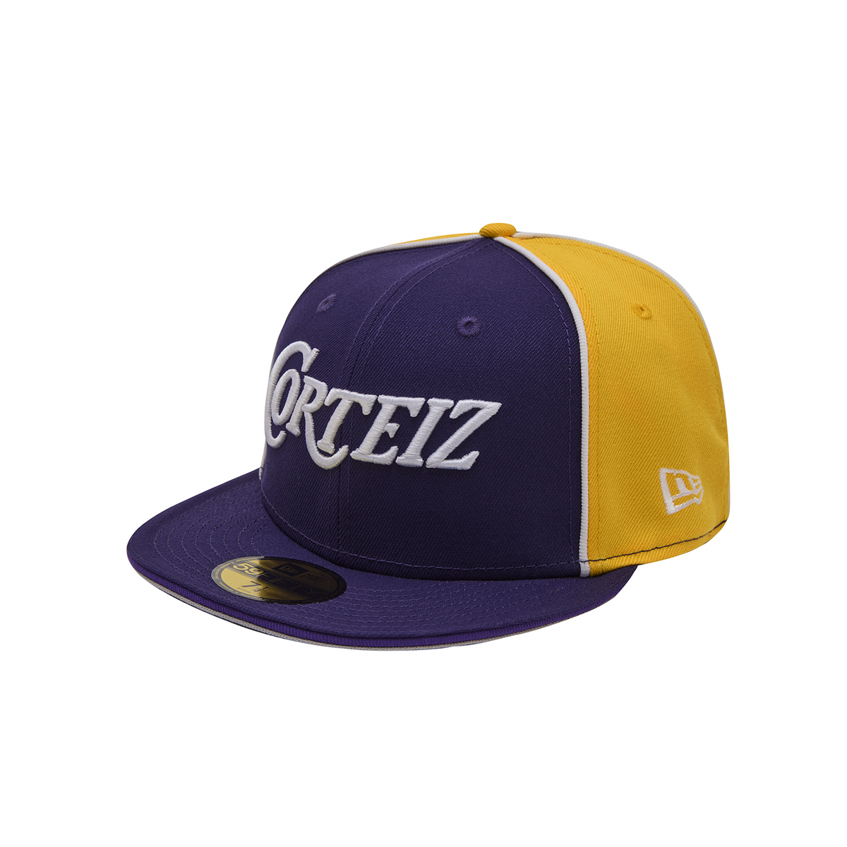 Corteiz Pirate Radio New Era Fitted Cap - Purple/Gold