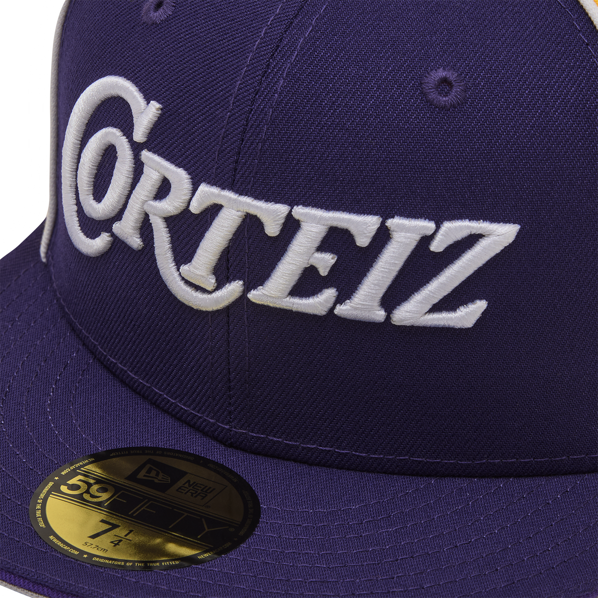 Corteiz Pirate Radio New Era Fitted Cap - Purple/Gold